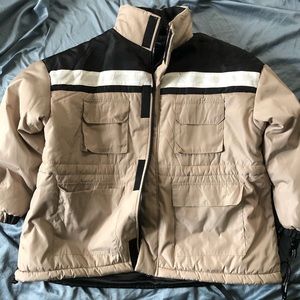 Stone Padded Color Block Jacket